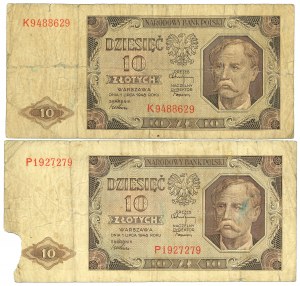 PRL, 10 gold 1948 P and K - set of 2 copies.