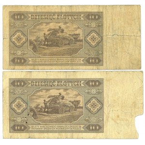 PRL, 10 gold 1948 P and K - set of 2 copies.