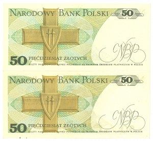 PRL, 50 gold 1975 BM , W - set of 2 copies.