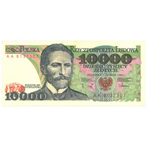 PRL, 10000 złotych 1988 AA