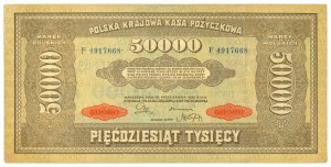 II RP, 50,000 Polish marks 1922 F