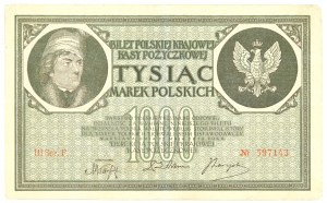 II RP, 1000 Polish marks 1919 III Ser. F