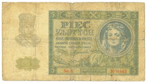 GG, 5 gold 1940 A and C - set of 2 copies.