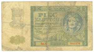 GG, 5 gold 1940 A and B - set of 2 copies.