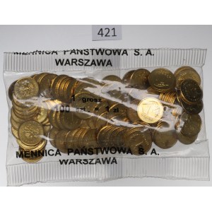 III RP, Woreczek menniczy 1 grosz 2002