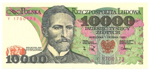 People's Republic of Poland, 10,000 gold 1988 Y