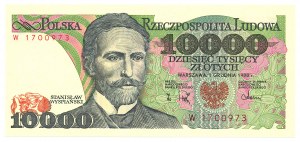 People's Republic of Poland, 10,000 zloty 1988 W