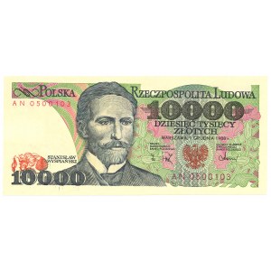 People's Republic of Poland, 10,000 gold 1988 AN
