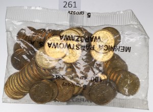 Third Republic, Mint bag of 5 pennies 1998 - incomplete bag