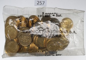 Third Republic, Mint bag of 5 pennies 1999 - incomplete bag
