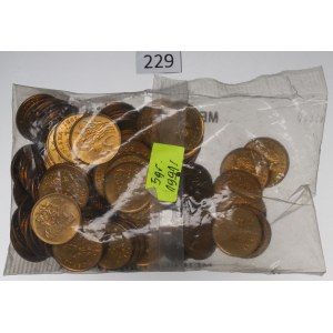 Third Republic, Mint bag of 5 pennies 1991 - incomplete bag