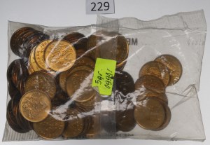 Third Republic, Mint bag of 5 pennies 1991 - incomplete bag