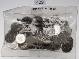 Third Republic, Mint bag of 10 pennies 2001- incomplete
