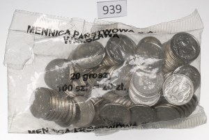 Third Republic, Mint bag of 20 pennies 2000- incomplete