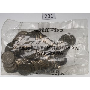 Third Republic, Mint bag of 20 pennies 1998- open incomplete