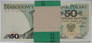 People's Republic of Poland, Bank parcel 50 zloty 1988 HZ - incomplete parcel