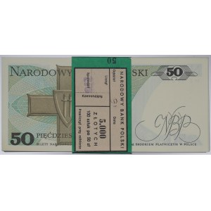 People's Republic of Poland, Bank parcel 50 zloty 1988 HZ - incomplete parcel
