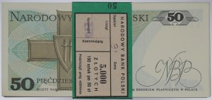 People's Republic of Poland, Bank parcel 50 zloty 1988 HZ - incomplete parcel