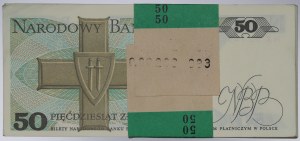 People's Republic of Poland, 50 zloty bank parcel 1988 HZ - incomplete bank parcel