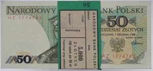 People's Republic of Poland, 50 zloty bank parcel 1988 HZ - incomplete bank parcel