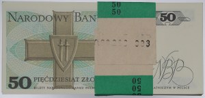 People's Republic of Poland, 50 zloty bank parcel 1988 HZ - incomplete bank parcel