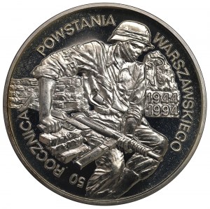 Third Republic, 100,000 zloty 1994 50th Anniversary of the Warsaw Uprising
