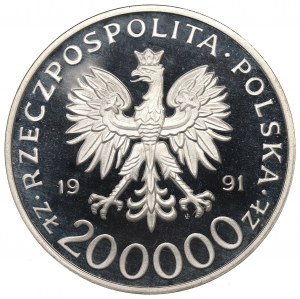 III RP, 200,000 zlotys 1991 Brig. Gen. Leopold Okulicki 