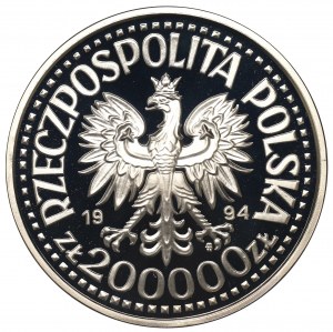 III RP, PLN 200,000 1994, Monte Cassino