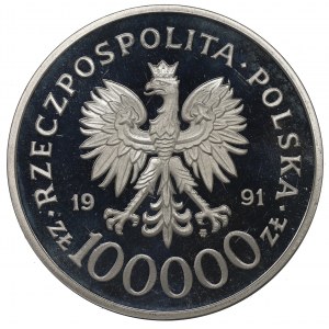 III RP, 100,000 zloty 1991 Narvik