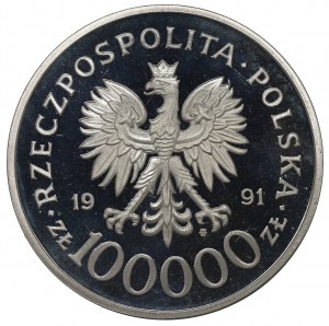 III RP, 100,000 zloty 1991 Narvik