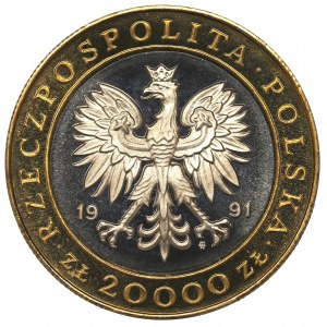 III RP, 20.000 złotych 1991 - 225 lat Mennicy Warszawskiej