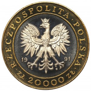 Third Republic, 20,000 zloty 1991 - 225 years of the Warsaw Mint