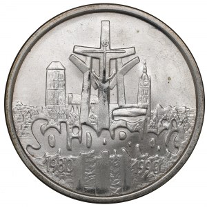 Third Republic, 100,000 zloty 1990 Solidarity type B