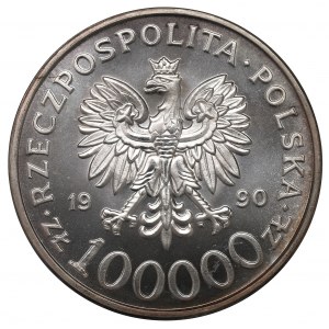III RP, 100.000 złotych 1990 Solidarność typ A