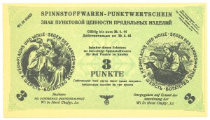 Russia, German Occupation, 3 Points 1944, Talon for flax and wool