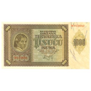 Chorwacja, Niemcy, 1000 kuna 1941 i 10 marek 1906 - zestaw 2 egz.