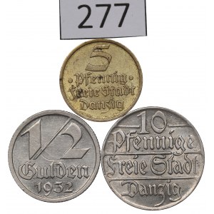 WMG, Zestaw 5 fenigów-1/2 guldena