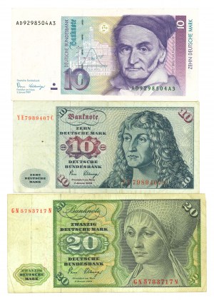 Germany, 10-20 marks - set of 3 copies.