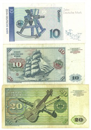 Germany, 10-20 marks - set of 3 copies.