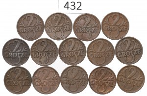 Second Republic, Set of 2 pennies 1923-39