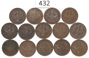 Second Republic, Set of 2 pennies 1923-39