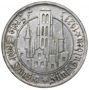Free City of Danzig, 5 gulden 1923