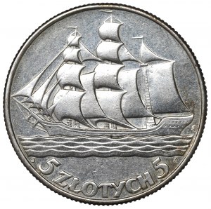 II Republic of Poland, 5 zloty 1936 Ship