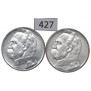 II RP, Zestaw 10 złotych 1936-37 Piłsudski