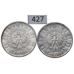II RP, Zestaw 10 złotych 1936-37 Piłsudski