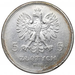 II Republic of Poland, 5 zloty 1930 November uprising