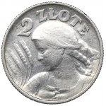 II RP, 2 złote 1924 (literka H), Birmingam Kobieta i kłosy