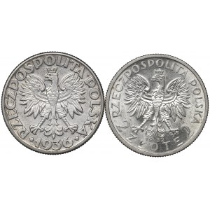 II RP, Set of 2 Gold 1932-36