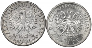 II RP, Set of 2 Gold 1932-36