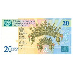 Die Dritte Republik, 20 polnische Zloty 2017 - 300. Jahrestag der Krönung der Ikone der Muttergottes von Jasna Gora